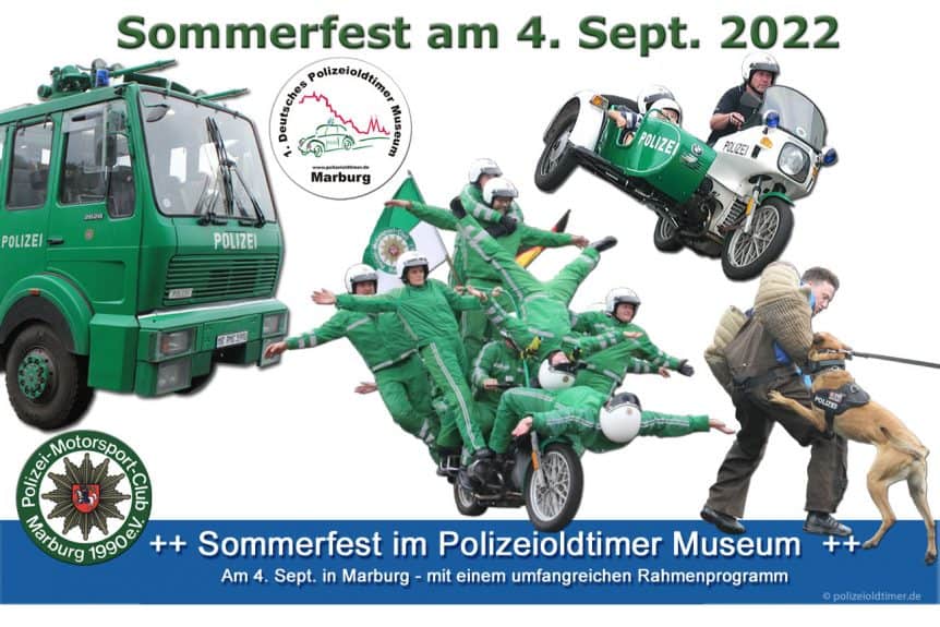 Sommerfest im Polizeioldtimer Museum Marburg