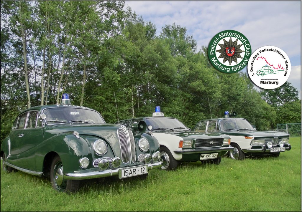 Historische Polizeioldtimer aus dem Polizeioldtimer Museum Marburg